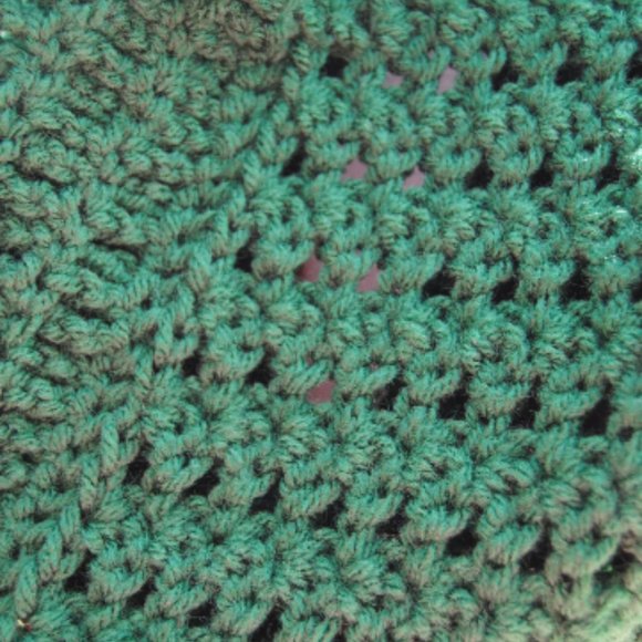 Crochet Mega Hunter Green Cowl/New - Picture 3 of 3